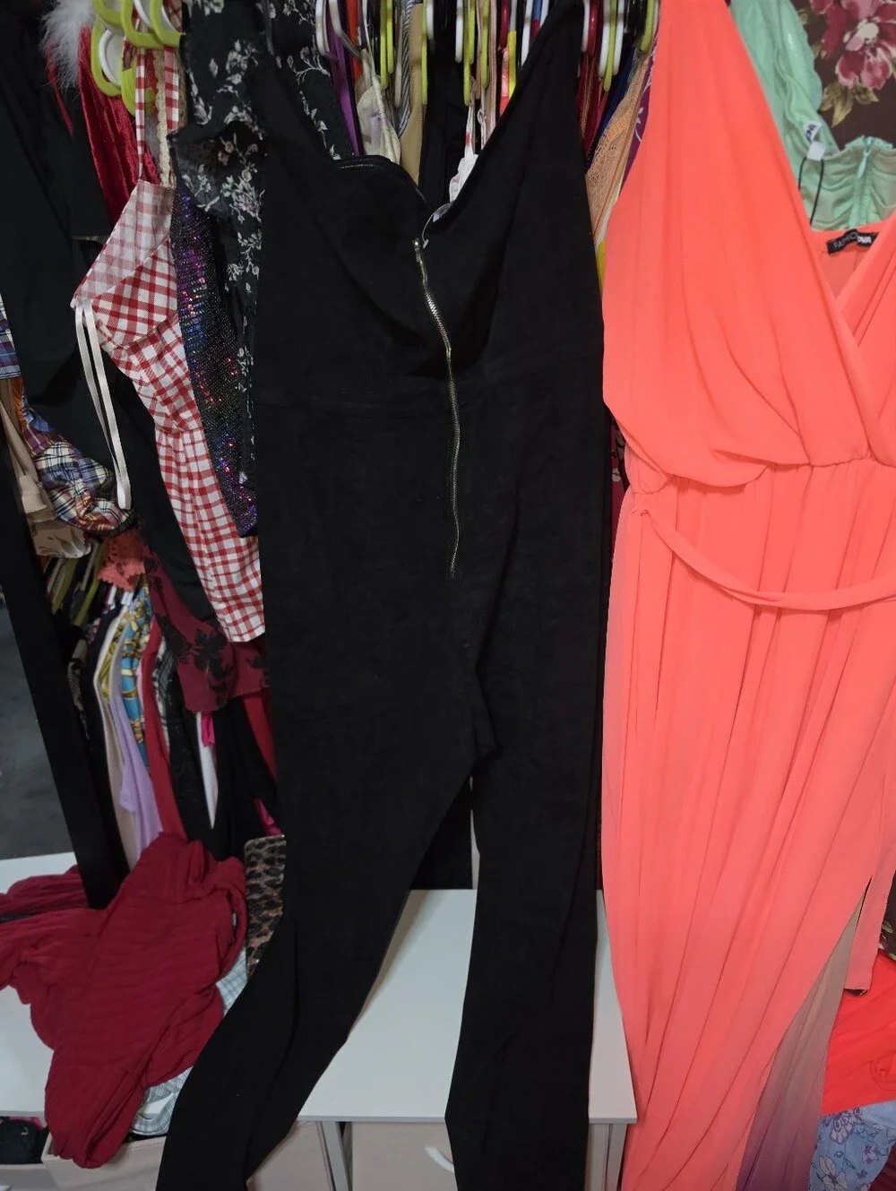 Nwot BEBE LACE UP STRAPLESS JUMPSUIT Size 16